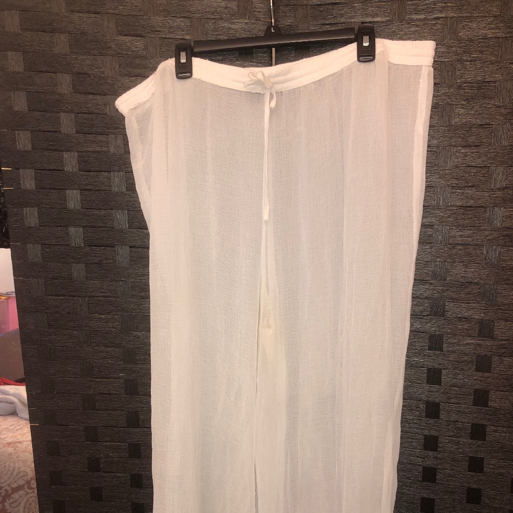 Sheer coverup pants